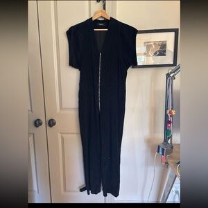Rachel Comey Black Zip-Front Jumpsuit